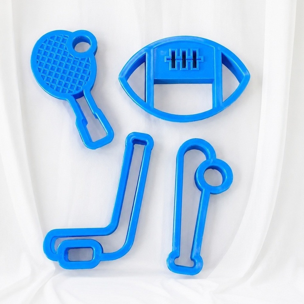 Sports Cookie Cutters Set Football‎ Baseball Sandwich Cutter Lunch Box Shapes